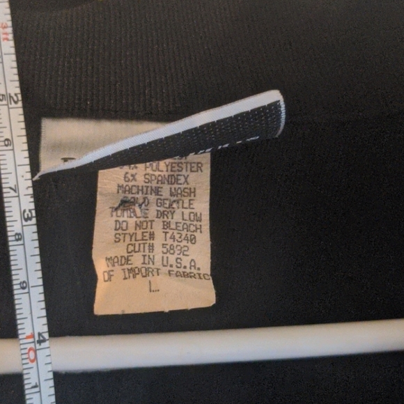 Black Large  Button Shirt - Picture 4 of 5